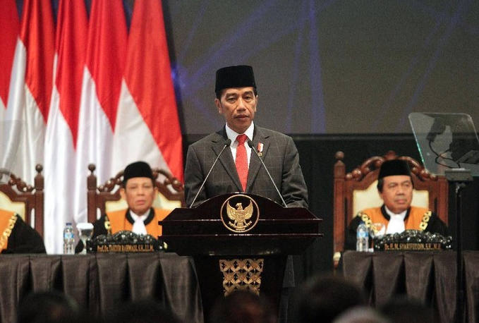 Jokowi: Kepercayaan Pada Lembaga Pengadilan Kunci Masyarakat Sadar Hukum