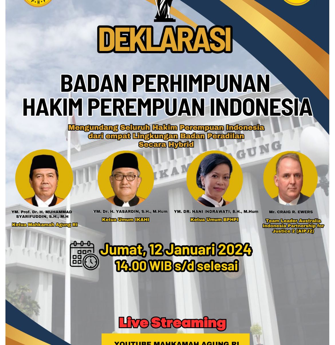 Deklarasi Badan Perhimpunan Hakim Perempuan Indonesia (BPHPI)