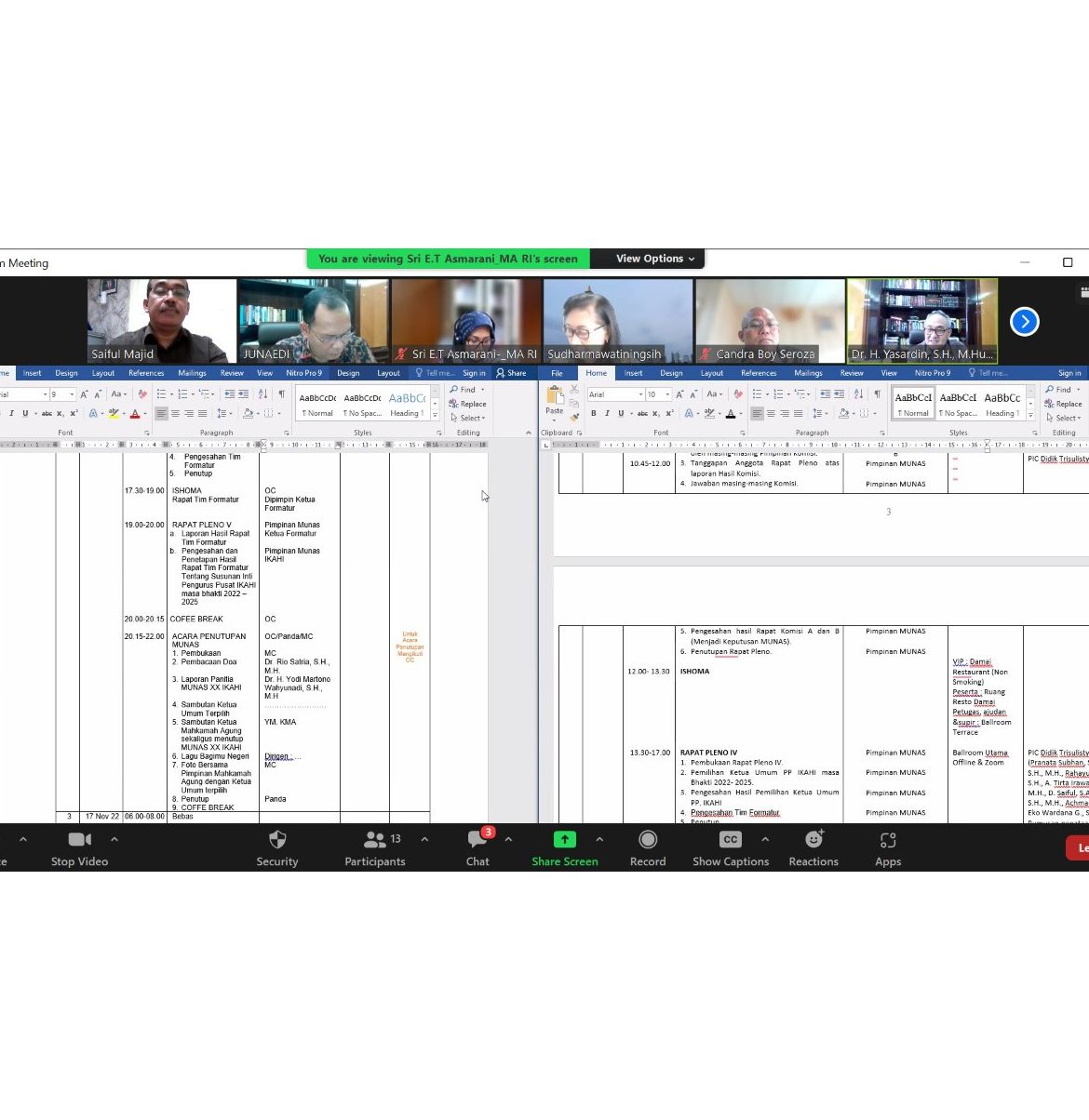 Rapat Koordinasi Steering Committee