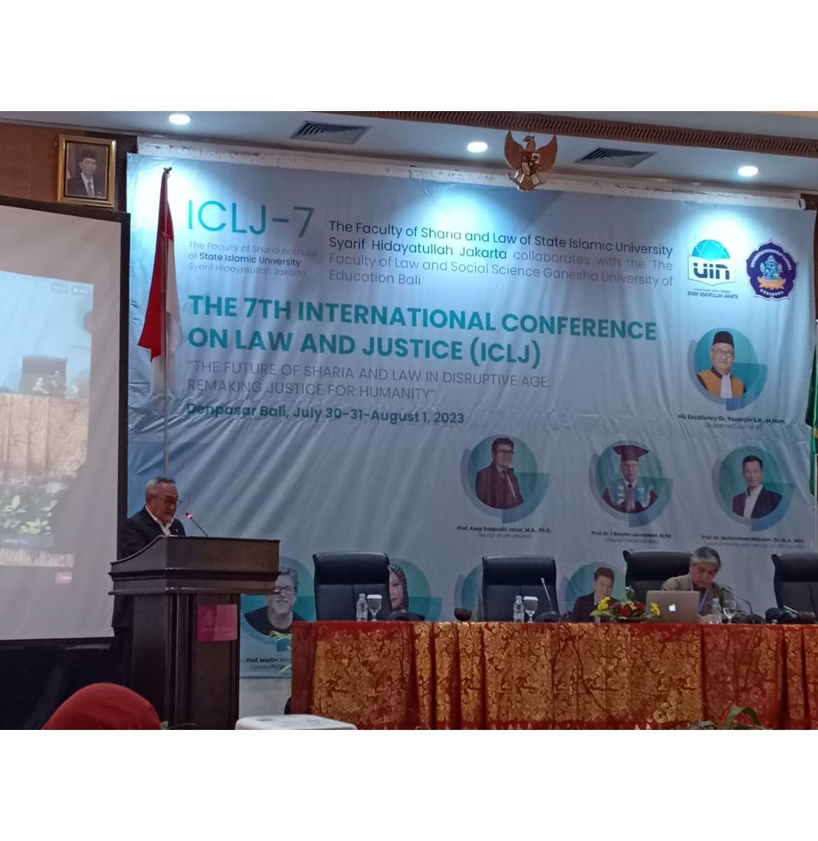 KETUA UMUM IKAHI HADIRI KONFERENSI INTERNASIONAL HUKUM DAN KEADILAN (ICLJ) KE-7 DI BALI