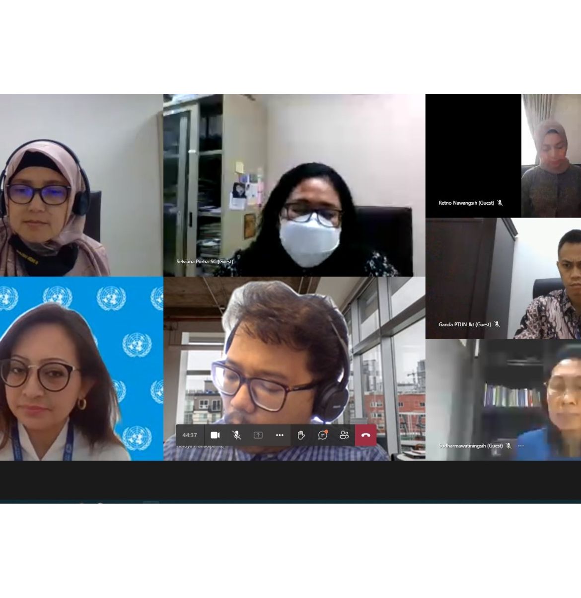 KOMISI III PP IKAHI Berdiskusi Dengan UNODC Indonesia Membahas Rencana Kerja Sama Mitra